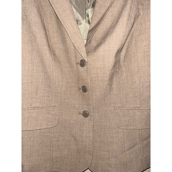 Halogen Professional Office Preppy Academia Business Triple Front Button Blazer - Picture 4 of 11